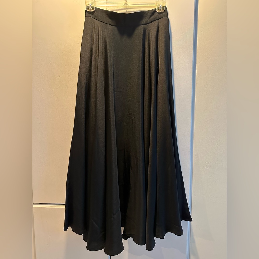 RARE Vintage Linda Allard for Ellen Tracy Silk Maxi Skirt